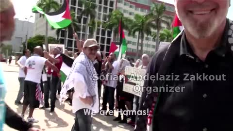 Pro #Hamas Rally Organized by Sofian Abdelaziz Zakkout