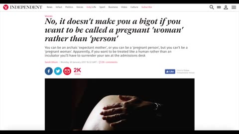 Magdalen Berns - So what’s wrong with “pregnant female”? [ MIRROR ]