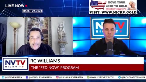 Nicholas Veniamin discusses "Bank failures, CBDC & the fed" with RC Williams