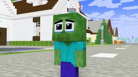 Monster School Minecraft but Dad love Baby Zombie - Minecraft Animation