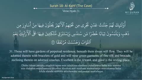 Surah al-kahf | with Arabic translation only