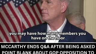 Kevin McCarthy does not want to talk about how he Caved!
