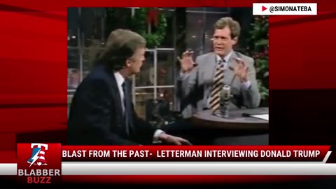 Blast From The Past- Letterman Interviewing Donald Trump