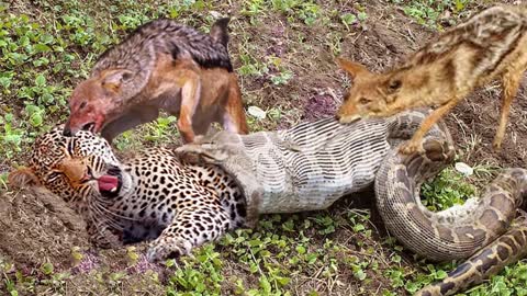 Harsh Life of Wild Animals: The Best Animal Battles, Lion, Buffalo, Leopard, and Jackal