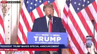 Donald Trump announces he will run for president in 2024(360P)