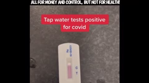 Water / H2O tests positive for Covid-19