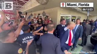 Breitbart News -"WE LOVE YOU!" Trump Thanks Supporters Outside Miami Restaurant