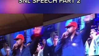 Kanye SNL deleted speech Part 2