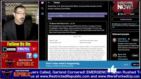 EMERGENCY! Biden Rushed To Camp David, Hunter Summoned, Attorney’s Called, Garland Put on Alert!