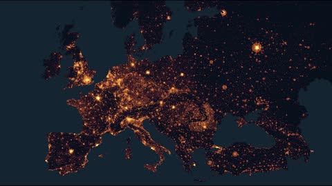 Animated map shows every European town in 46 seconds