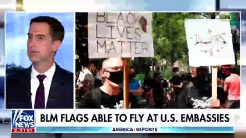 Tom Cotton Reacts to US Embassies Flying BLM Flags for Juneteenth