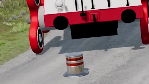 Funny_cars_crossing_bollard_beamng_drive