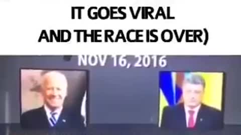 Biden Making a DEATH THREAT to Ukraine's Poroshenko, Nov. 16, 2016, Undermining Pres-elect Trump