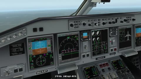 the Embraer E170 again - Xplane 11.55 - this time with the Autopilot Intercepted