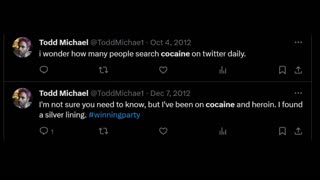 Todd Michael Schultz admits to abusing heroin and cocaine on Twitter