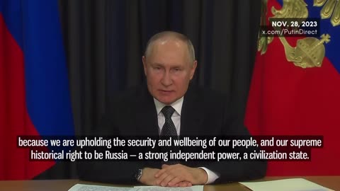 President Putin: Russia is fighting to liberate itself and the World