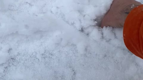 Hot Coil Rapidly Melts Snow