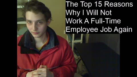 The Top 15 Reasons Why I Will Not Work A Full-Time Employee Job Again