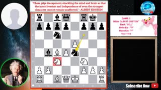 Immortal Chess Game of Albert Einstein 🧠⚡ einstein chess games greatest chess games of all time