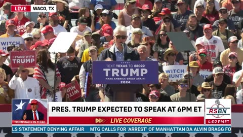 FULL SPEECH: Roger Williams' Speech at President Trump Rally in WACO, TX- 3/25/23