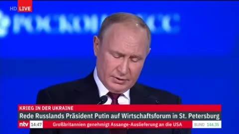 Putins Rede in St. Petersburg: 20.Juni.2022