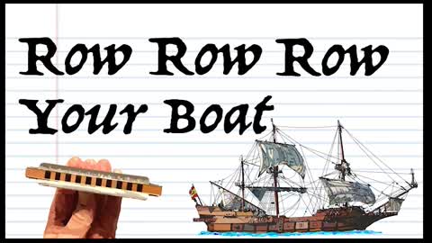 Play Along - Row Row Row Your Boat - Diatonic Harmonica - Key of C - #shorts
