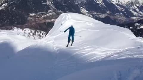 High-flying freestyle skier crash lands