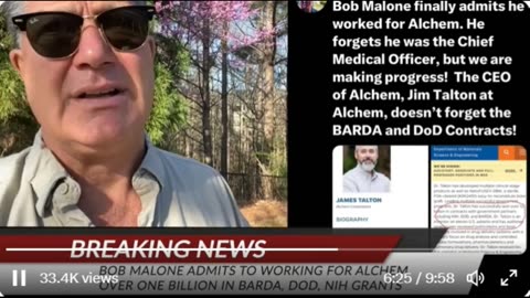 George Webb: Dr Robert Malone is not being TRANSPARENT about his background and involvement in all of this.