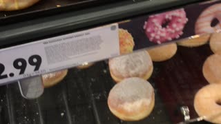 Small Bug Peruses Donut Selection