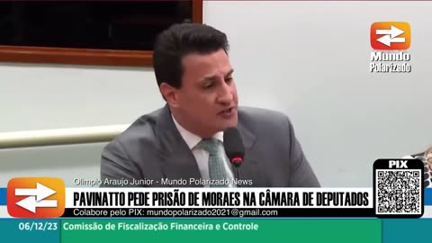 Tiago Pavinatto pede a PRISÃO de Alexandre de Moraes em sessão da Câmara dos deputados...