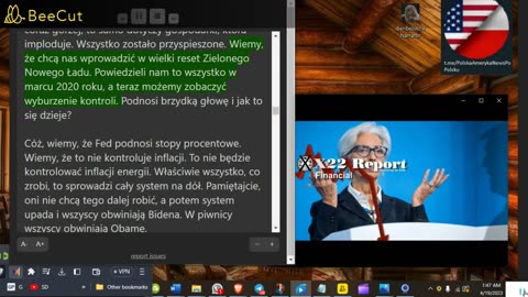 X22 RAPORT🔴3048a Czy LaGarde właśnie powiedziała cichą część Planowany kryzys gospodarczy