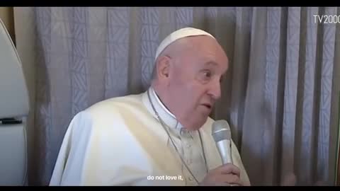Papal Statement on China, Ukraine war justification, and the morality of arming nations (Sep. 2022)
