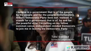 Tulsi Gabbard Extremely Strong Statements Against the Democratic Party