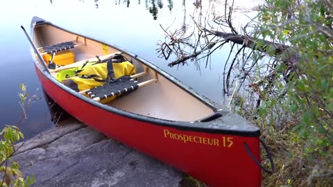 Sleeping in my Canoe for the First Time! Solo Overnight Fishing Trip