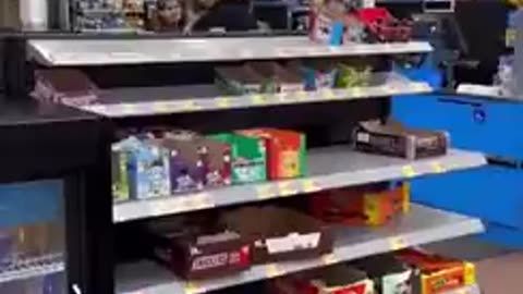 Just another fight in a supermarket