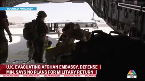 U.S Allies Evacuate Embassy Staff In Afghanistan