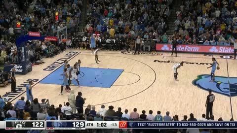 Ja Morant dances down court after hitting dagger 3 vs Nets