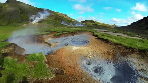 Waterfalls and valleys helicopter tour in Iceland