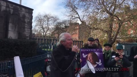 Dr Gerry Waters-Excess Deaths March-Garden of Remembrance-Parnell Square Dublkin 1. 1-12-23