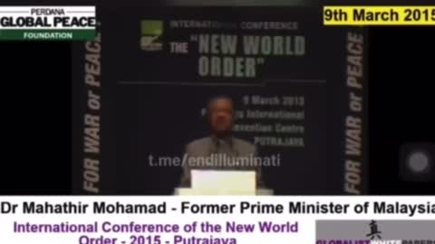 Former Malaysia Prime Minister Dr. Mahathir Warns Of One World Government