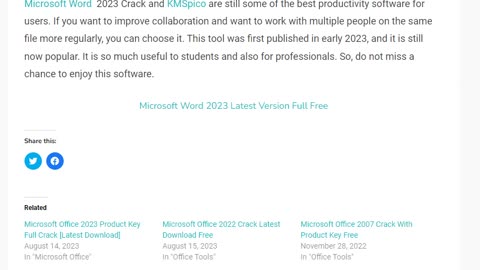 Microsoft Word Crack + Product Key Latest