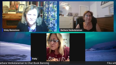 Fika with Vicky, Patty De Biase & Barbara Venkataraman Chat Book Banning - April 6, 2023.mp4