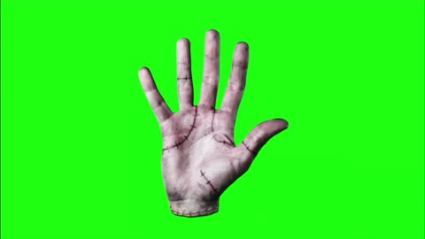 green screen horror hand video effect HD footage