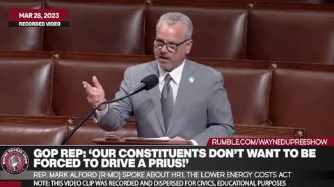 GOP Rep: ‘Our Constituents Don’t Want To Be Forced To Drive A Prius!’