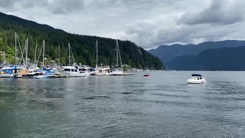 Beautiful lake near Vancouver Canada