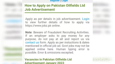 Job opportunities in Pakistan.