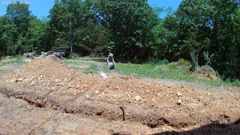 Running the water lines and electric