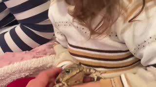 Kiddo Wants to Befriend Frog