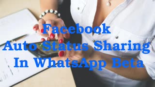 Facebook Auto Status Sharing In WhatsApp Beta