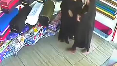 CCTV camera caught women stealing from shop
